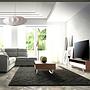 Lowboard Chrome-plated steel Wood veneer 2