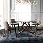 Dining chair faux leather grey 2
