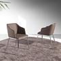 Armchair Faux Leather Brown 1