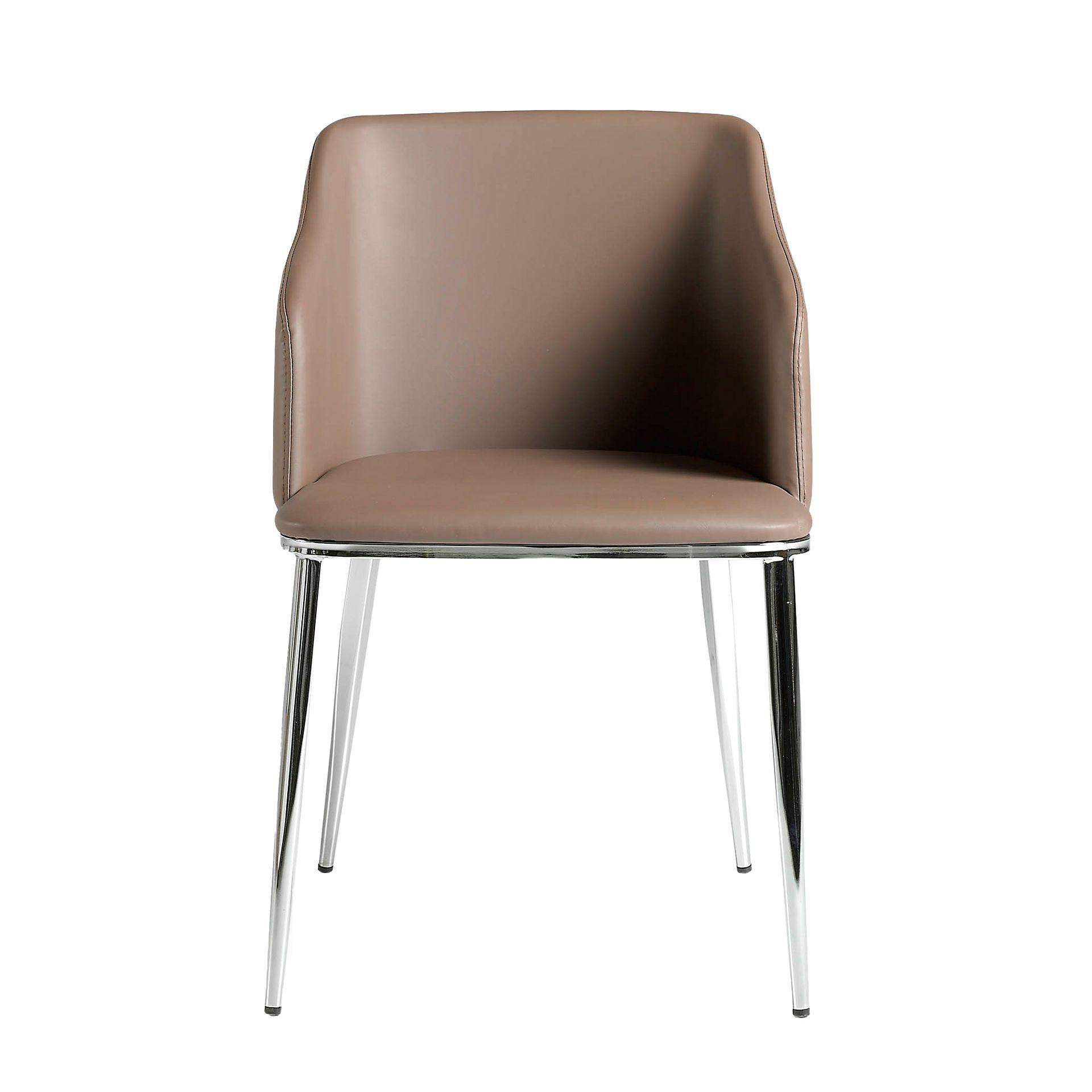 Armchair Faux Leather Brown 5