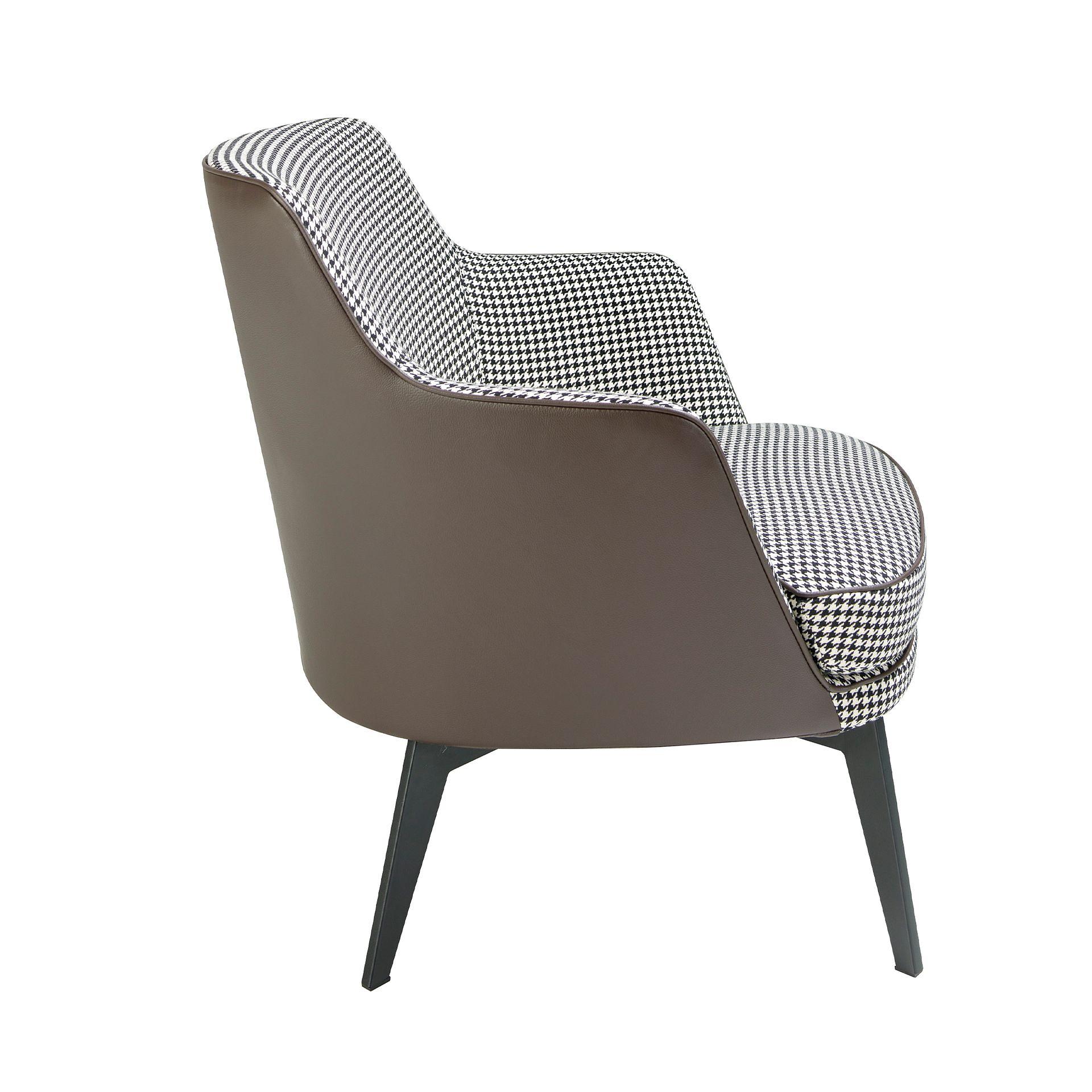 Armchair Faux Leather Brown 4