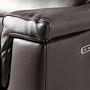 Sofa 2-seater with relax function leather chocolate brown 7