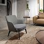 Armchair Faux Leather Brown 1