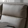 Double bed faux leather gray 6