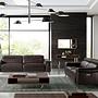 Sofa 2-seater with relax function leather chocolate brown 2