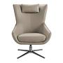 5044 Drehsessel Kunstleder Grau 4