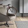 5044 Swivel armchair Artificial leather Gray 5
