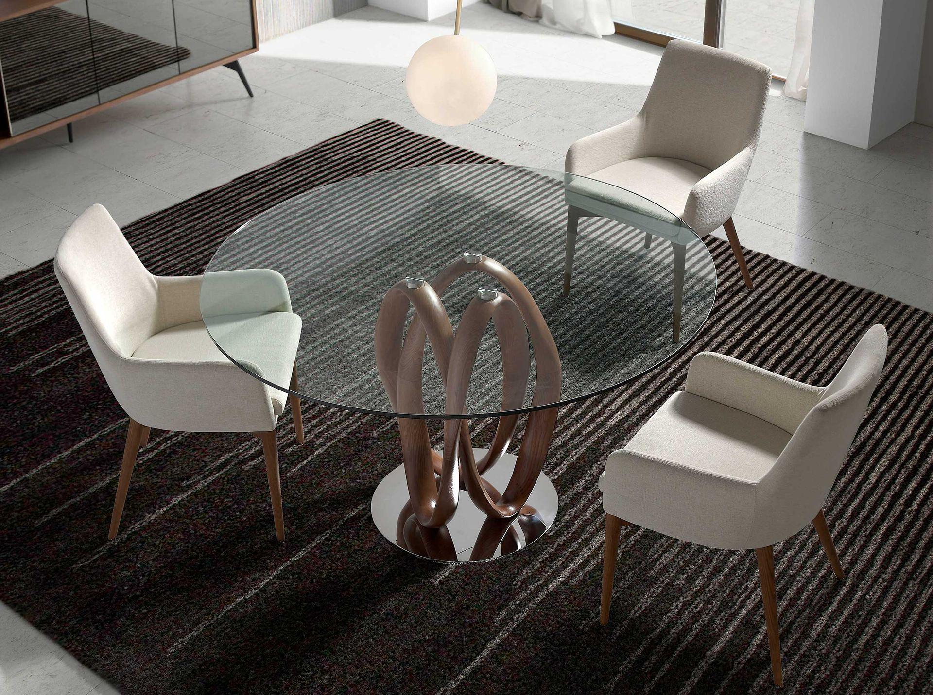 Sedia da pranzo legno beige 1