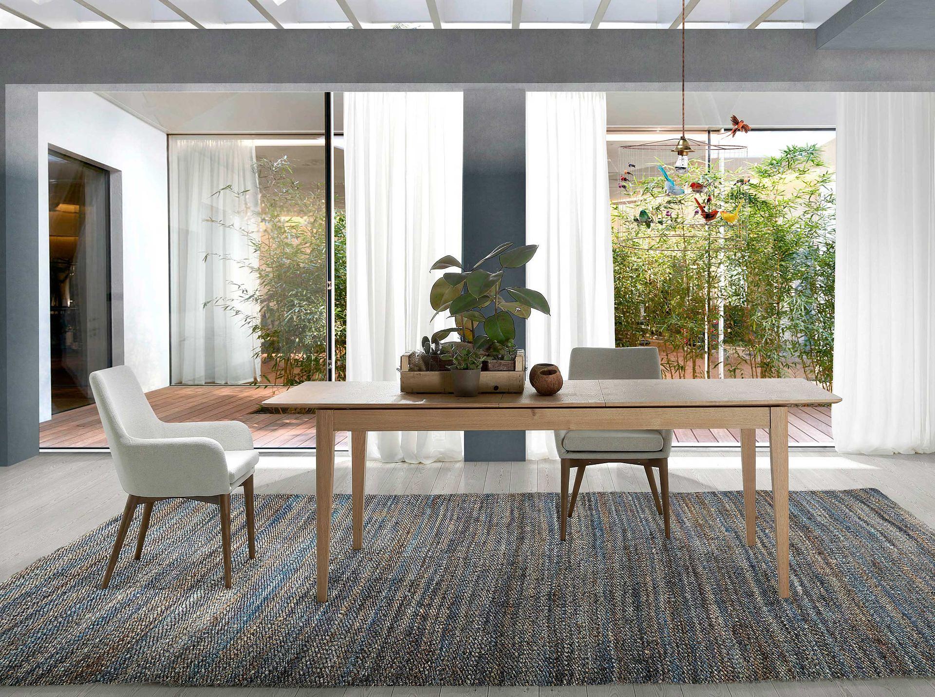 Sedia da pranzo legno beige 2