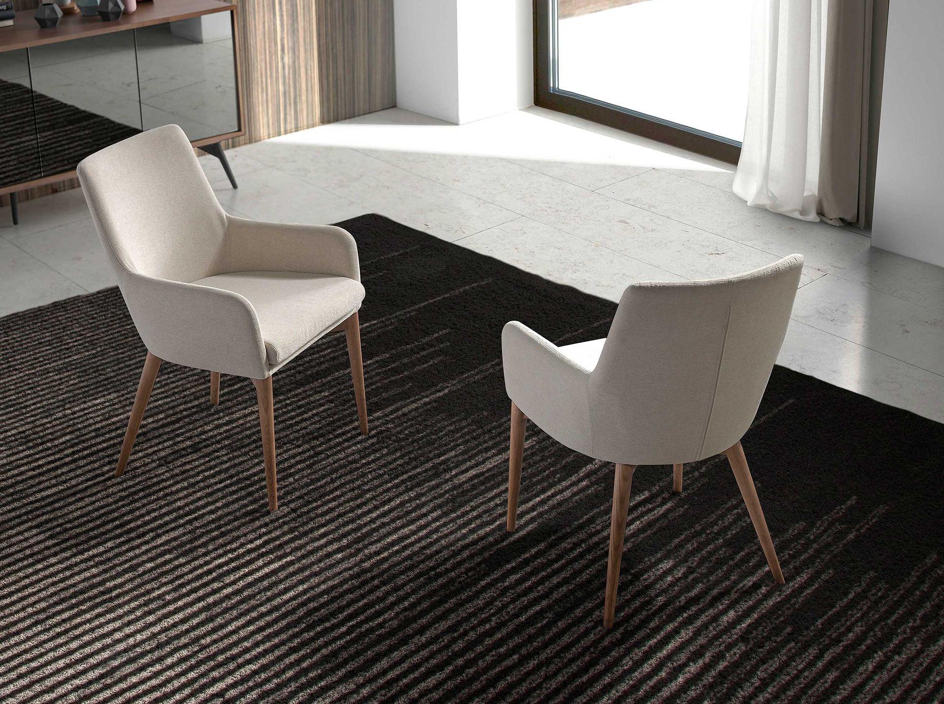 Dining chair wood beige 3