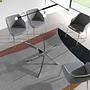 Armchair stainless steel grey 4