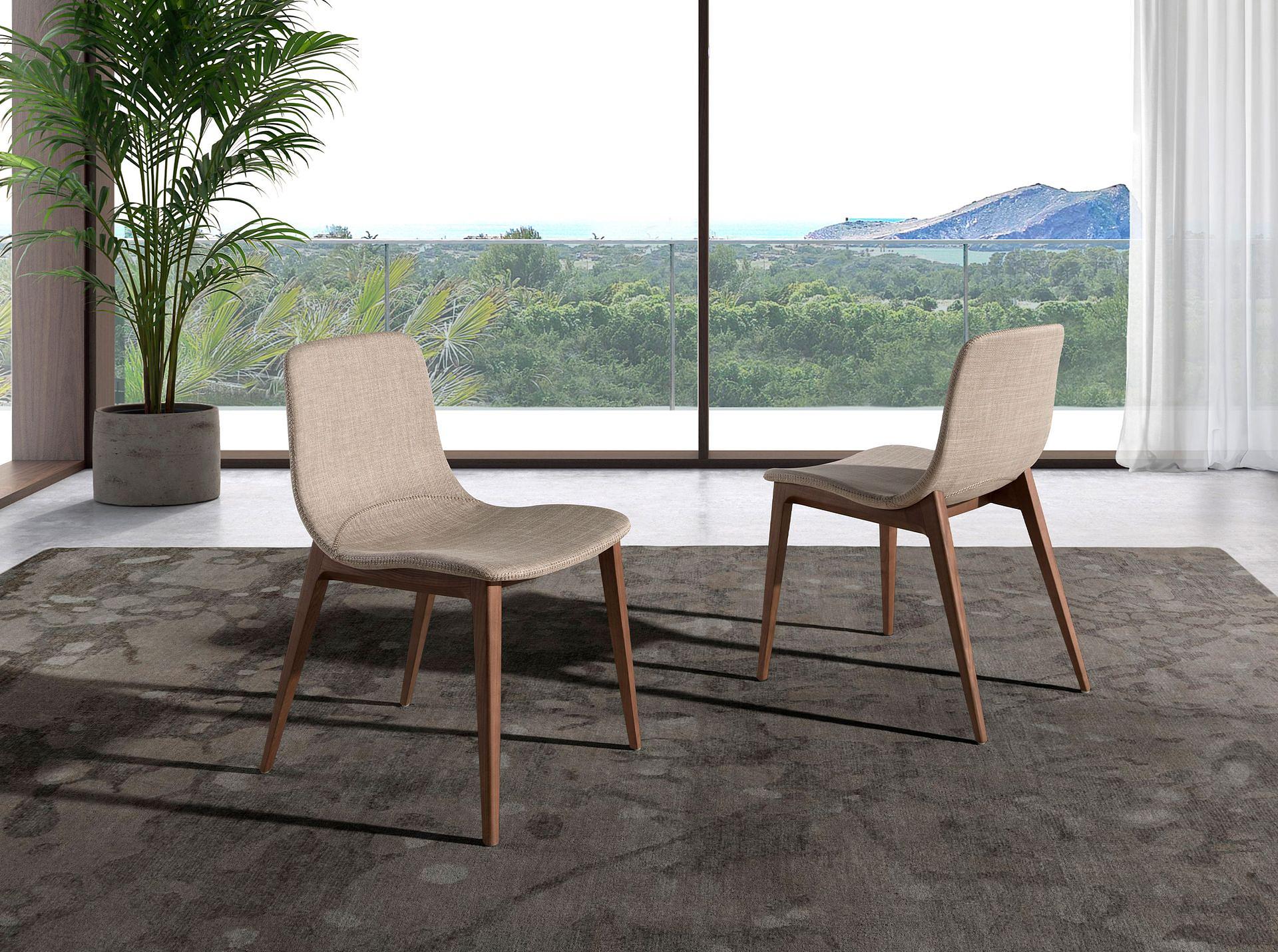 Sedia da pranzo legno beige 1