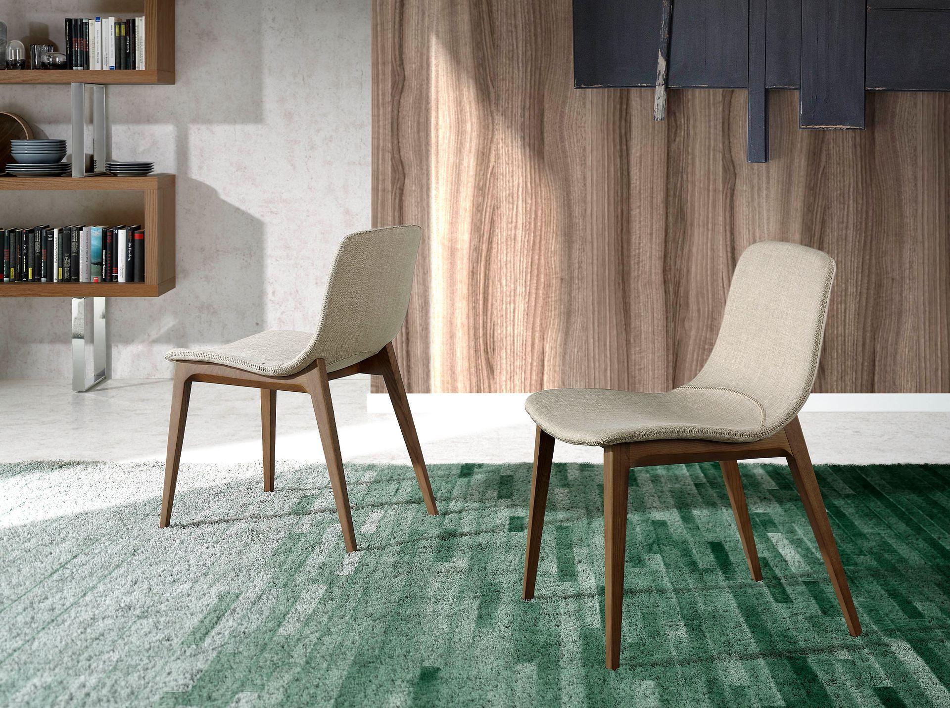 Dining chair wood beige 3