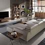 Lowboard walnut veneer stainless steel brown 2