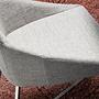 Dining chair stainless steel gray 7