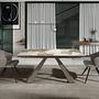Sedia con braccioli acciaio inox grigio 2