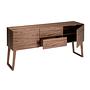 Sideboard impiallacciatura di noce marrone 3