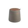 Pouf with integrated storage Grey Ø 44cm 4