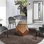 Armchair faux leather gray 2