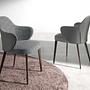 Armchair faux leather gray 1