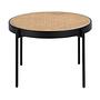 2111 Couchtisch Rattan Edelstahl Braun 3