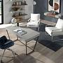 4110 Office chair Swivel Faux leather Stainless steel Blue 2