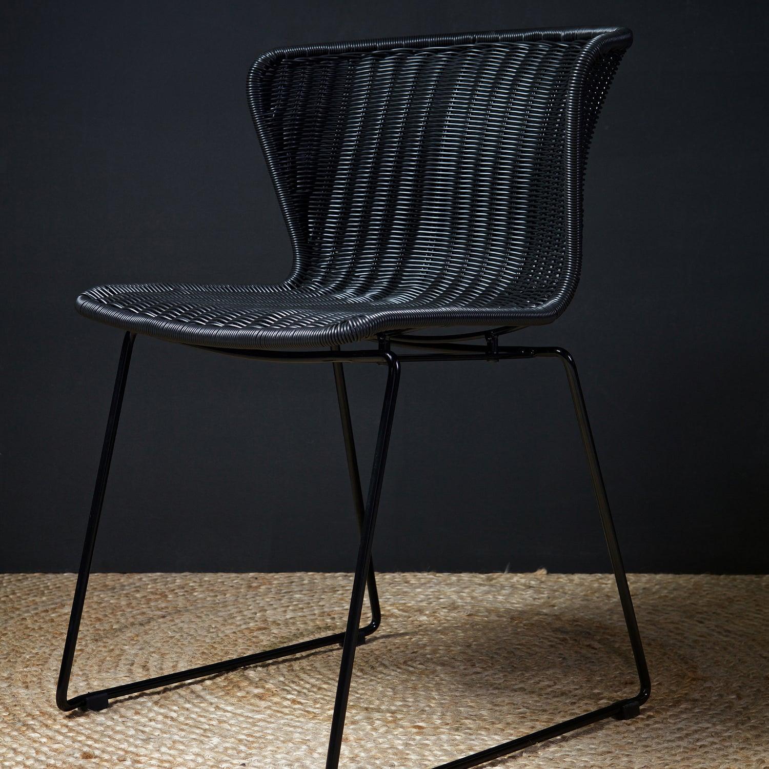 2x Wings Garden Chair Black 2