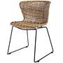 2x Wings Chair Steel Natural 4
