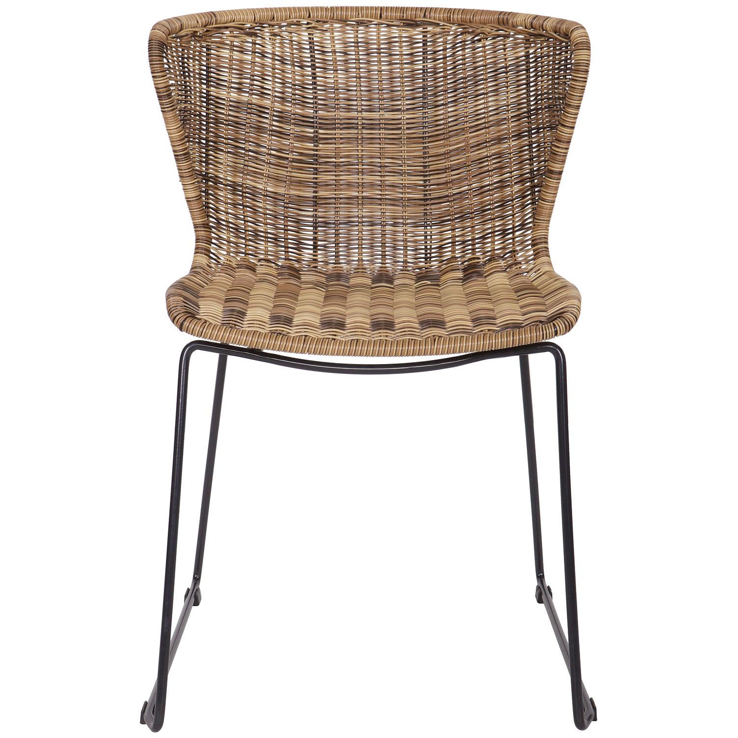 2x Wings Chair Steel Natural 3
