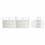 Klink Display Cabinet FSC Pine wood tempered glass sliding doors 9