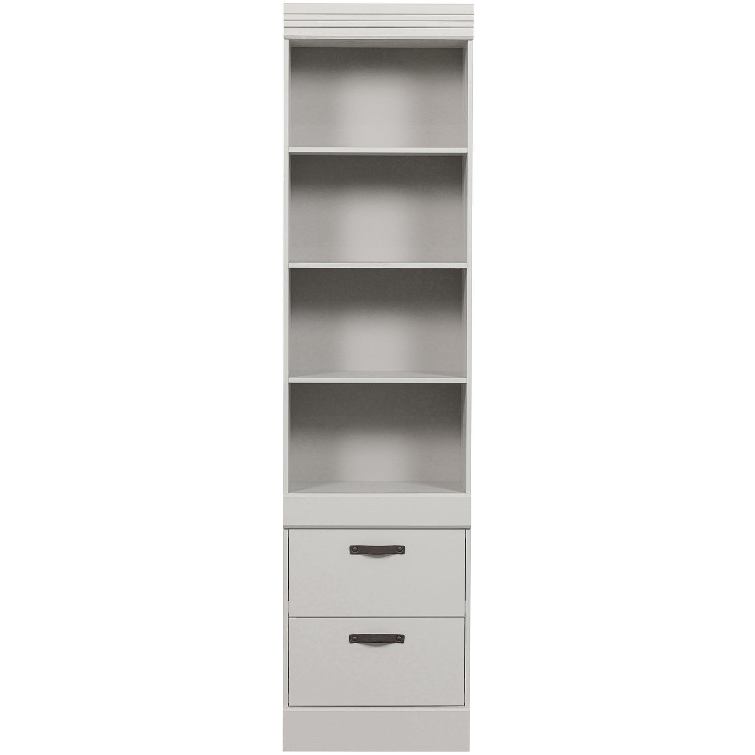Bold Bücherregel Holz Weiß 3