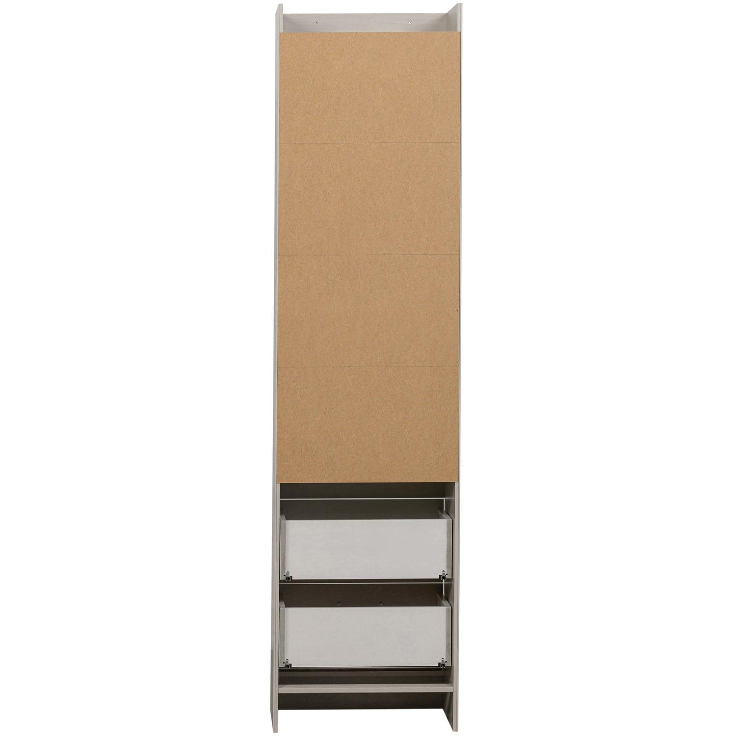 Bold Bücherregel Holz Weiß 4