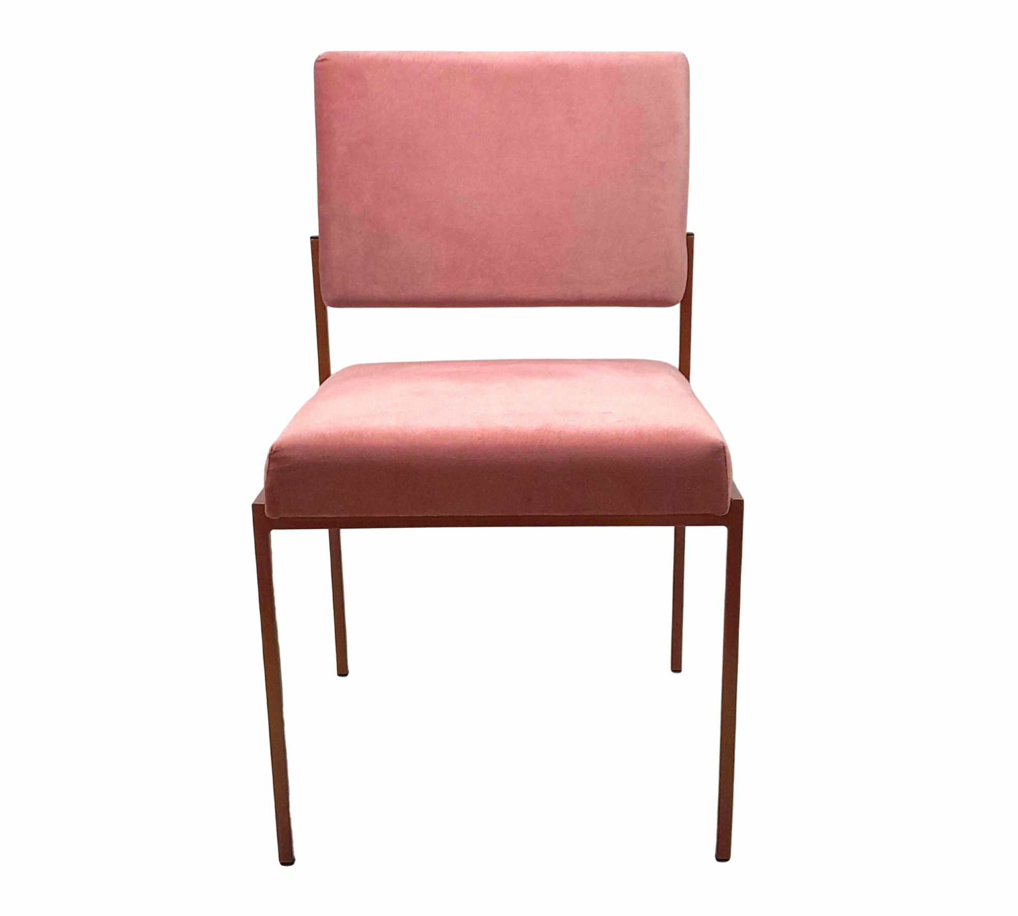 Cube Esszimmerstuhl Velvet Line Rosa Kupfer 2