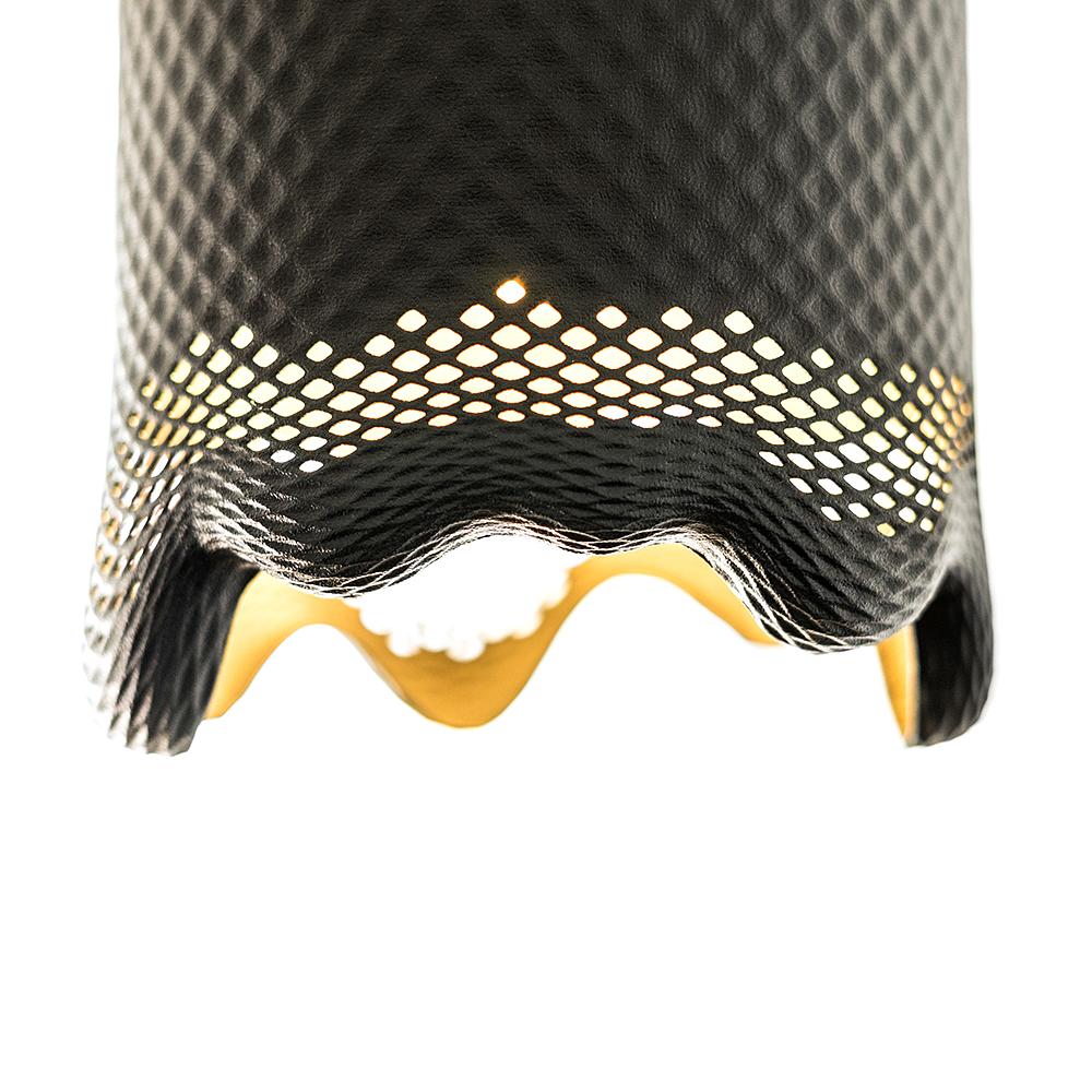 Klecks Ambient Pendant Lamp 3D Print Black Ø 13cm 3