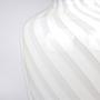 Vintage Swirl Vase Muranoglas Weiß 1950er Jahre 6