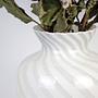 Vintage Swirl Vase Muranoglas Weiß 1950er Jahre 7