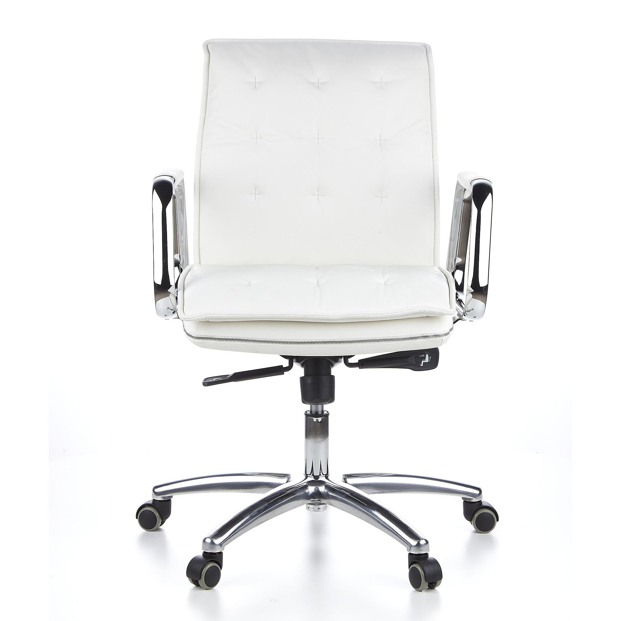 VILLA 10 Office Chair Leather White 0