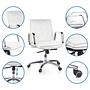 VILLA 10 Office Chair Leather White 8