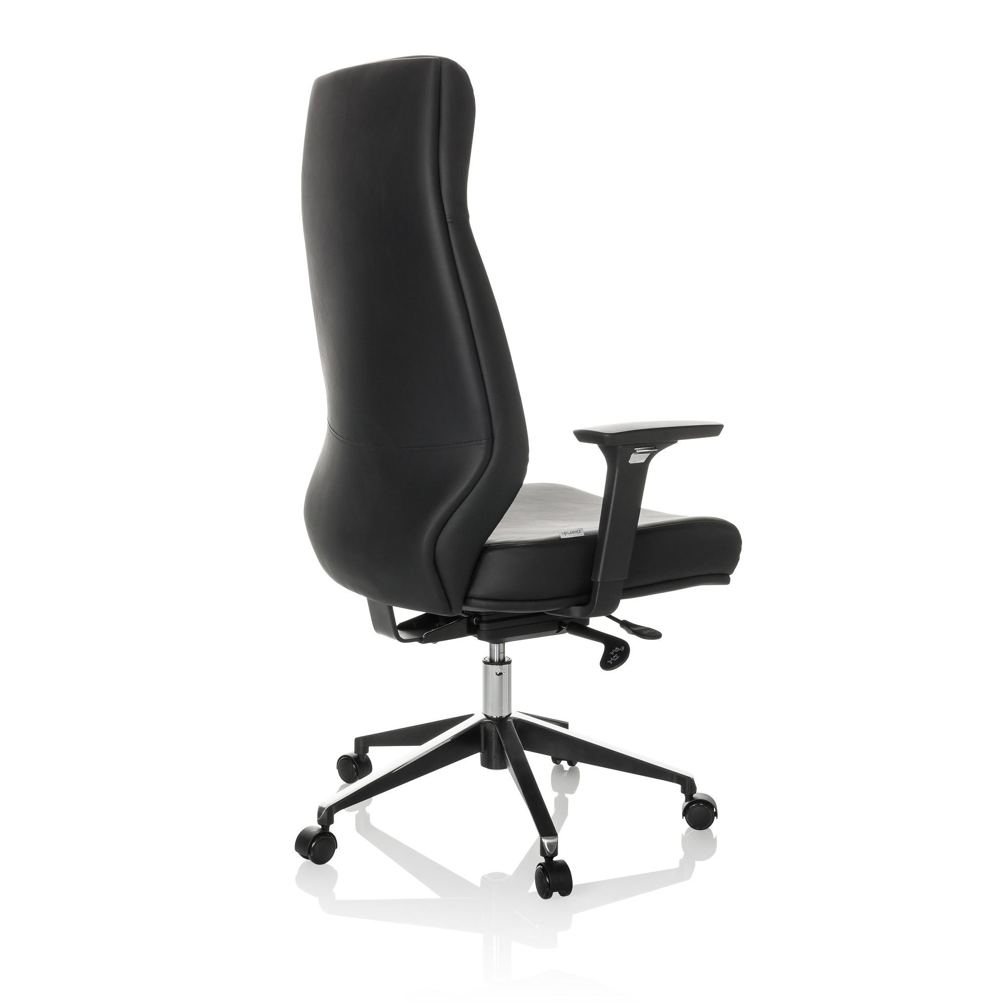 VITORO ECO Swivel Office Chair with Casters Faux Leather Black 9