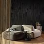 Soya Side Table Wood Glass Black 2