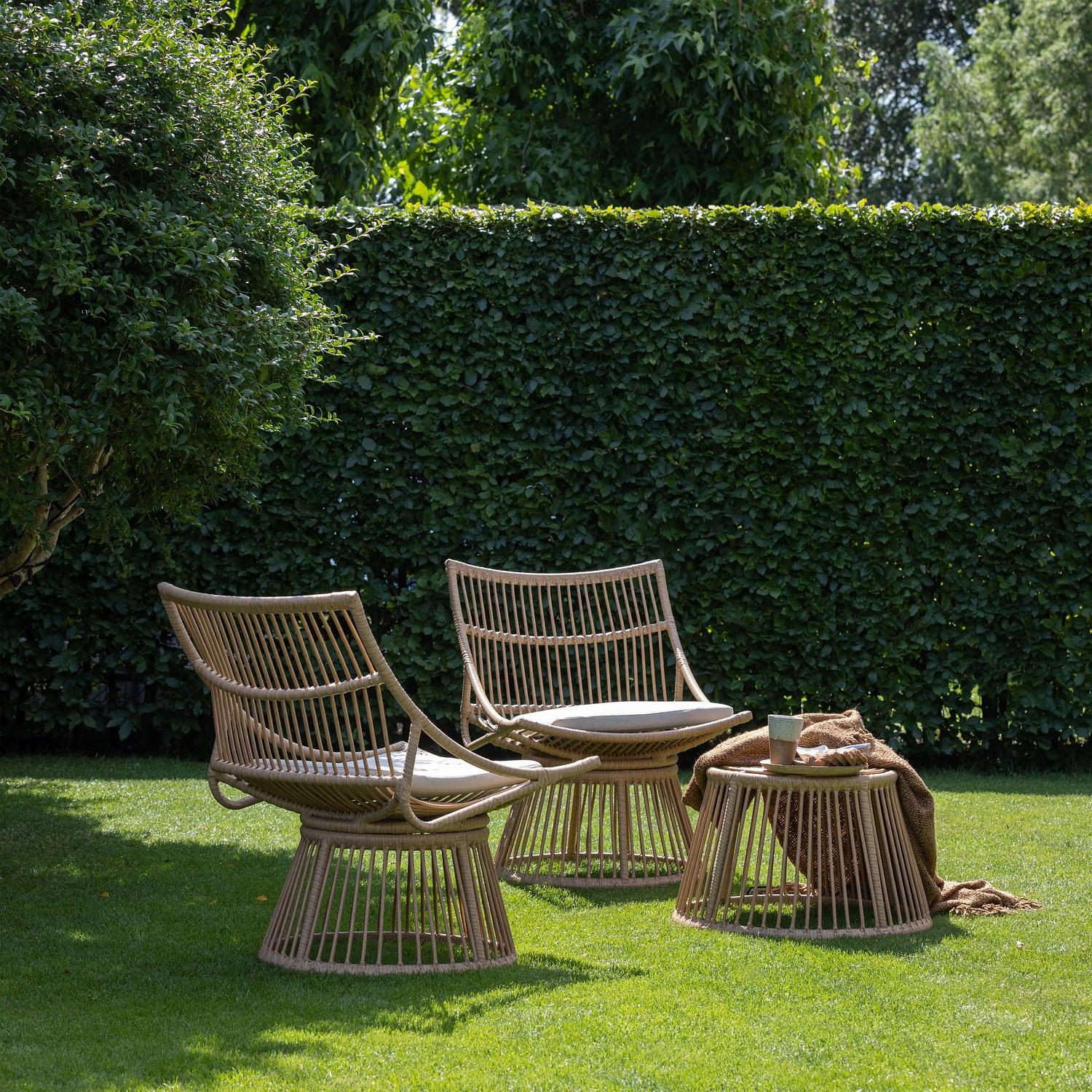 Alatna Stool Wicker Brown 1