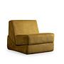 Origami armchair chaise longue convertible mustard yellow 3