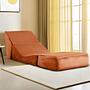Origami armchair Chaise lounge Convertible Orange 2