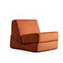 Origami armchair Chaise lounge Convertible Orange 3