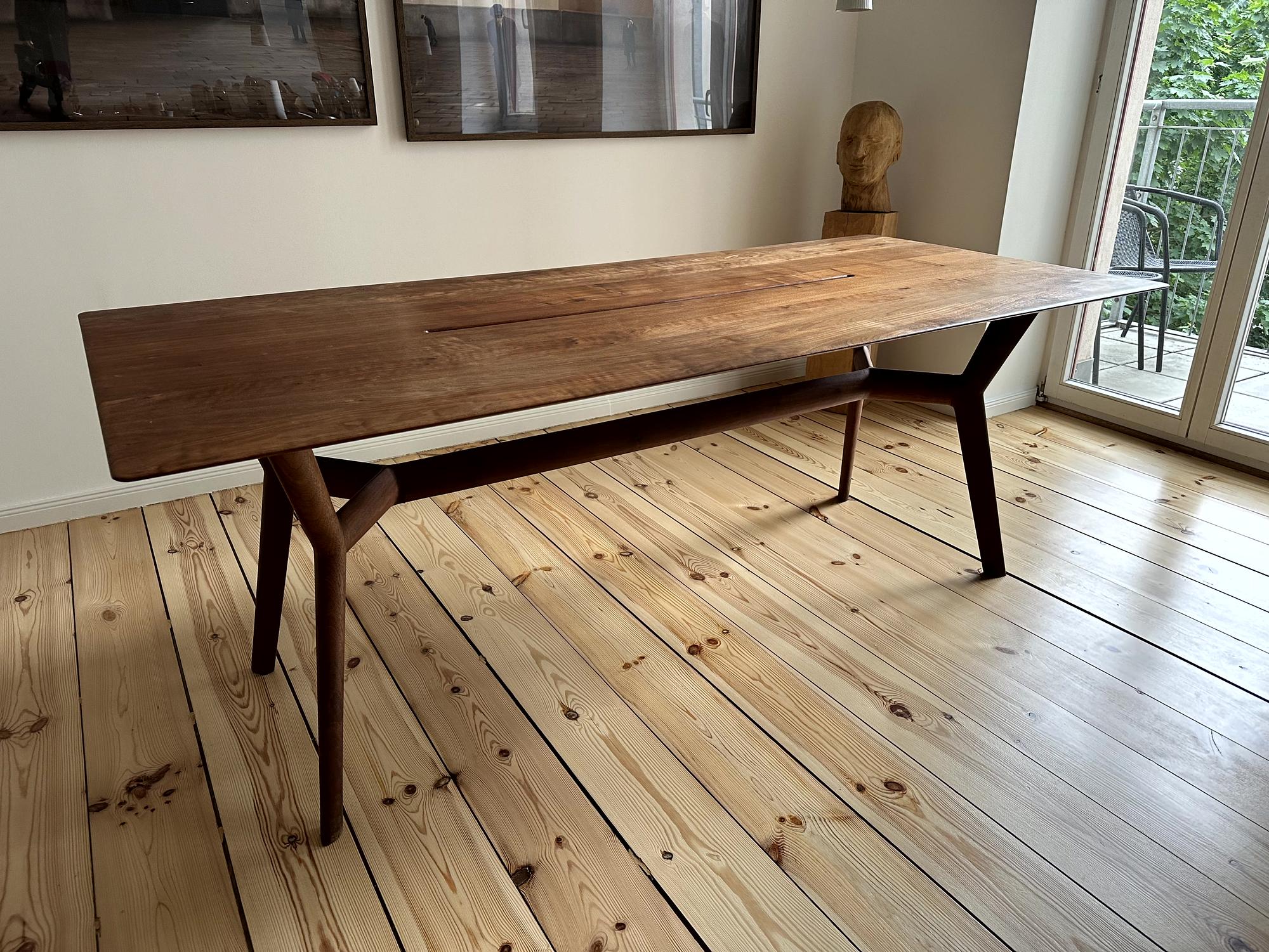 Esstisch Nussbaumholz Braun 4