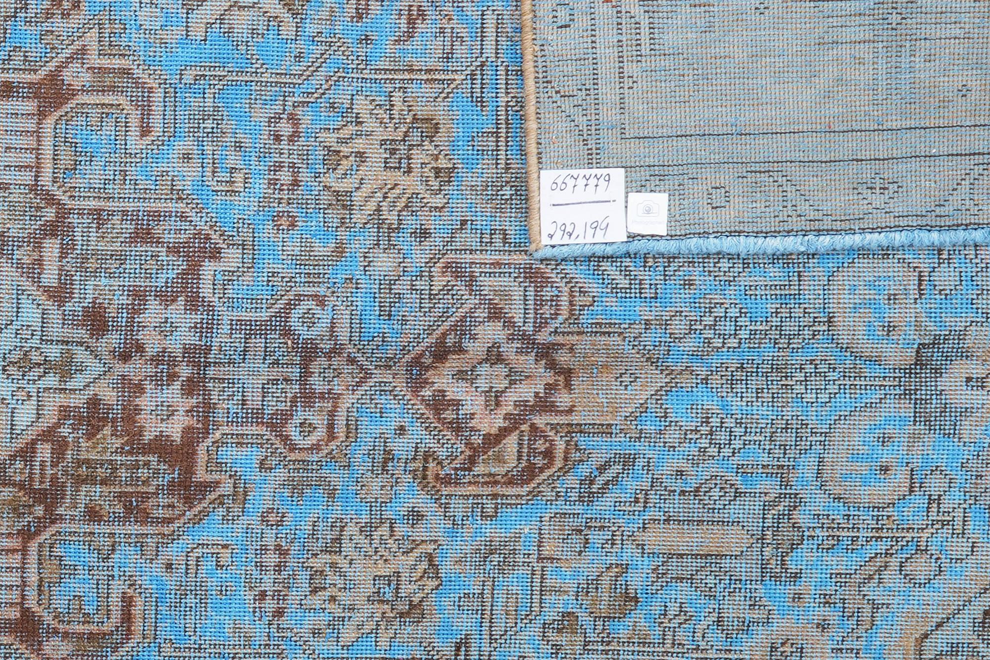 Vintage Teppich Blau 4