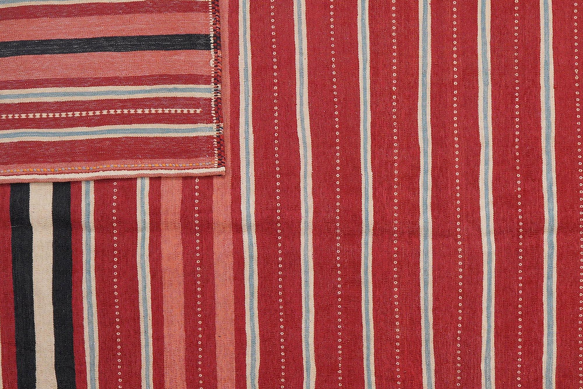 Kilim Afshar Carpet Red 5