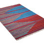 Gashgai Kilim Rug Red Blue 2