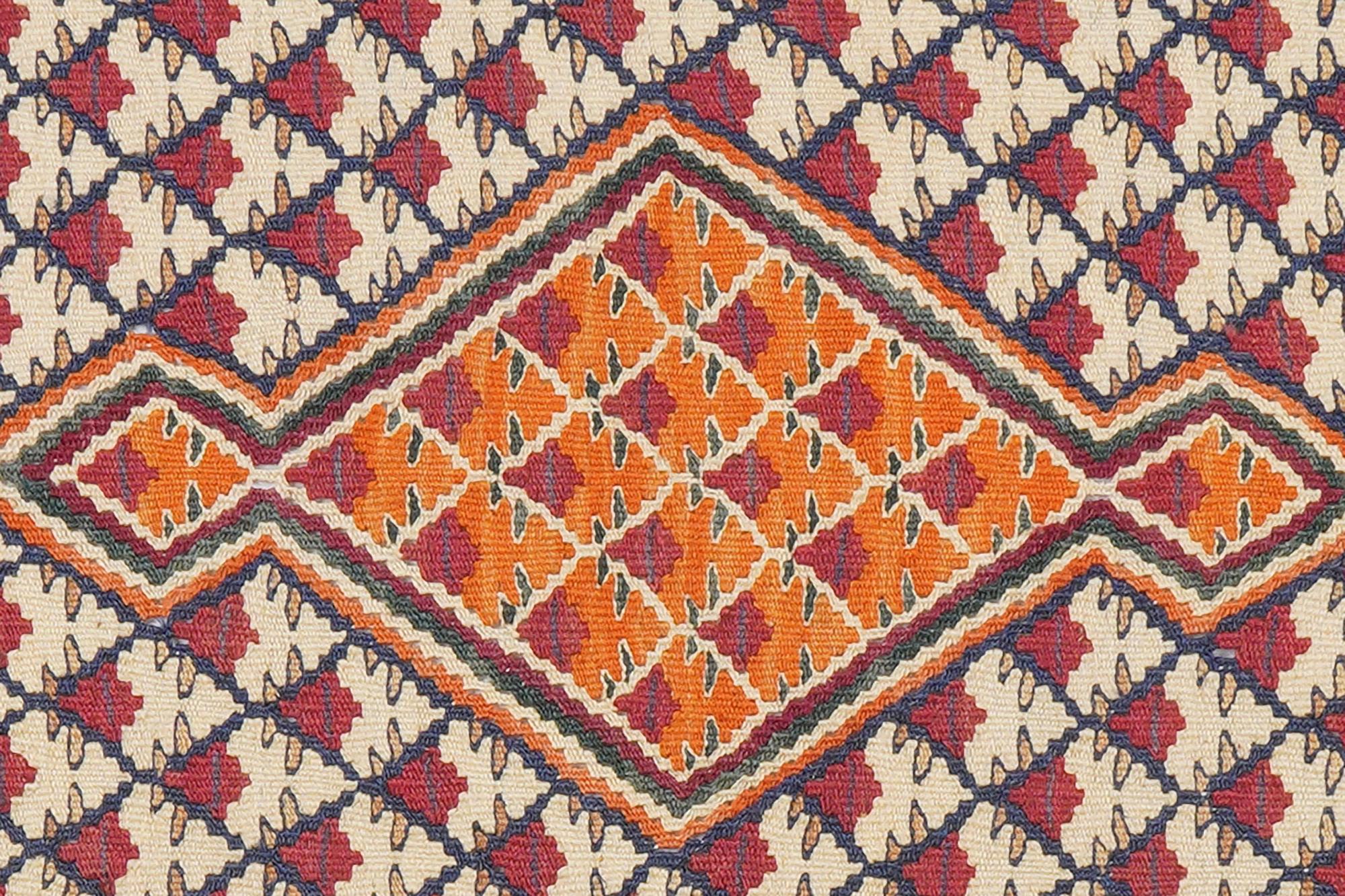 Kilim Senneh Carpet Multicolored 4