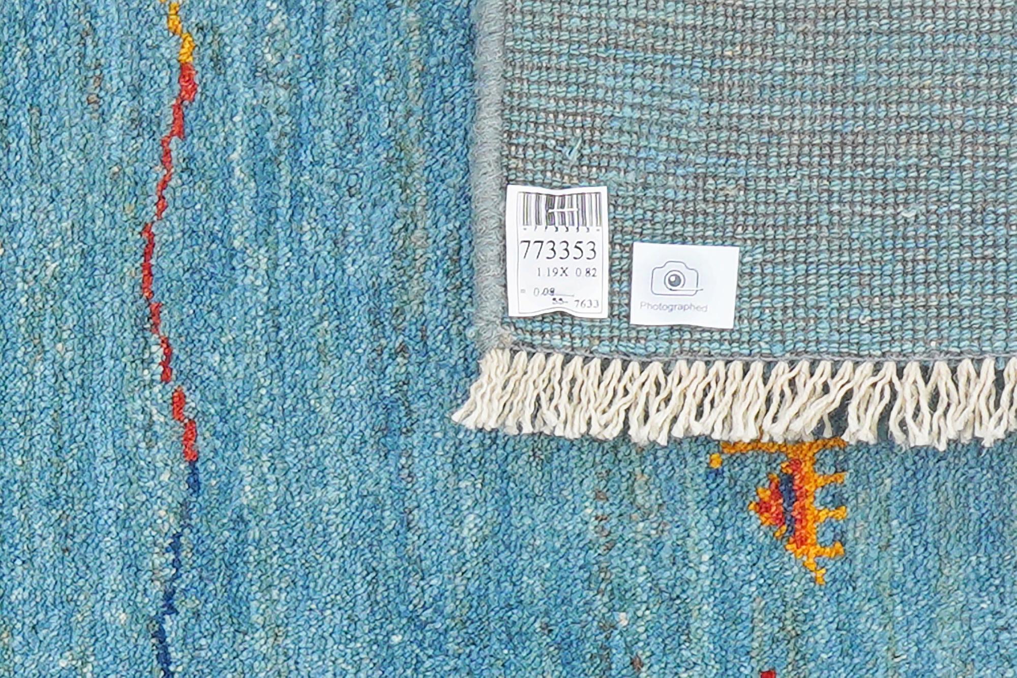 Gabbeh Sonnat Teppich Blau 4